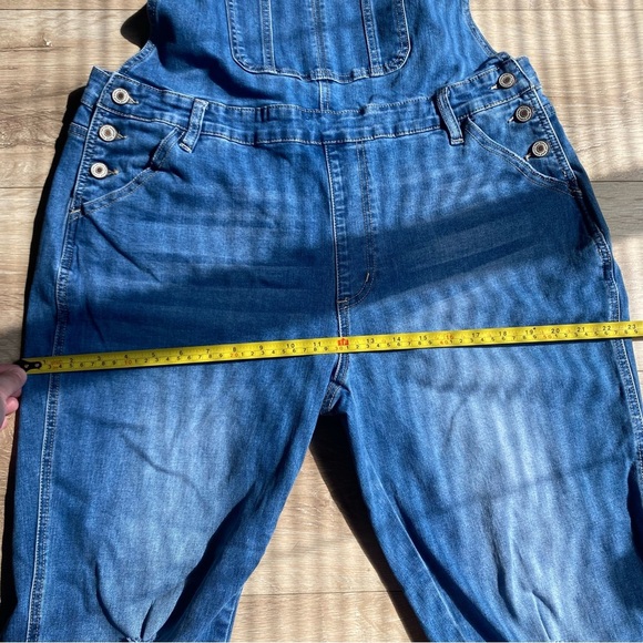 KanCan Estilo jean overalls open back 1X denim bib overalls - Picture 15 of 16